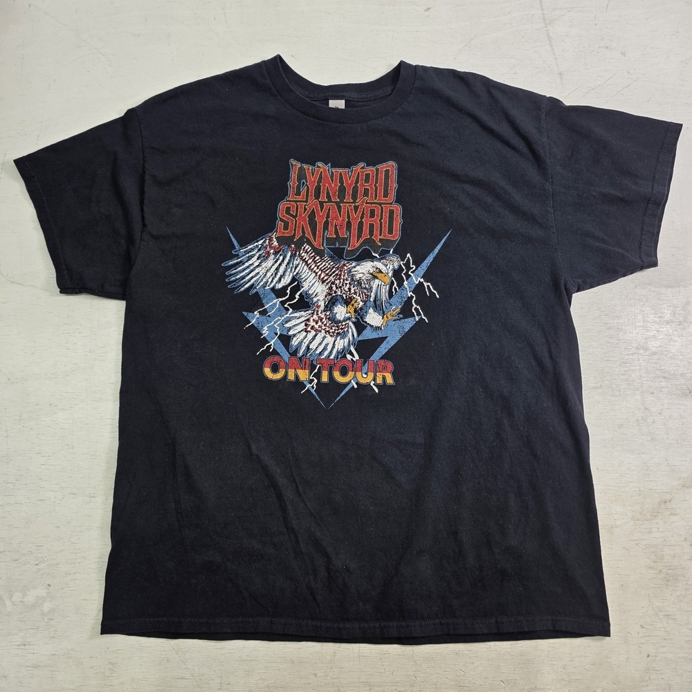 Lynyrd Skynyrd On Tour T-Shirt Flying Eagle Classic Rock Retro Music Men's XL